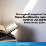 Kerangka Konseptual Nadzariah Siyaq (Teori Konteks) dalam Kajian Tafsir Al-Qur’an Perspektif Muhammad Salim Abu Asi