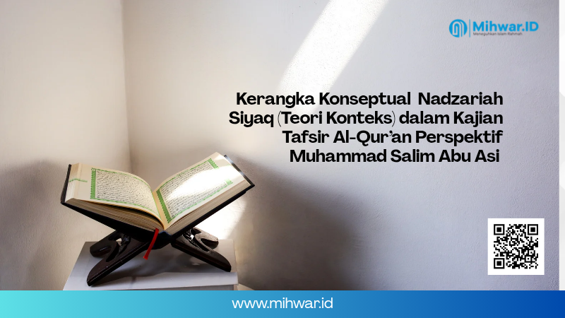 Kerangka Konseptual Nadzariah Siyaq (Teori Konteks) dalam Kajian Tafsir Al-Qur’an Perspektif Muhammad Salim Abu Asi